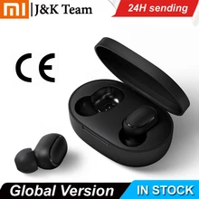 Instock Xiaomi Redmi Airdots Xiaomi auricular inalámbrico de control de voz Bluetooth 5,0 de reducción de ruido de Tap Control(China)