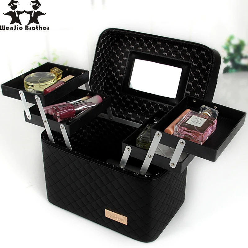 wenjie brother Quilted professional cosmetic bag women's large capacity storage handbag travel toiletry makeup bag cosmetic case
wenjie brother Quilted professional cosmetic bag women's large capacity storage handbag travel toiletry makeup bag cosmetic case