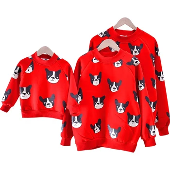Winter Family Matching Outfits Funny Cartoon Dogs Printed Red Sweaters Children Cotton Thicken Warm Fashion Costumes Outfits
Winter Family Matching Outfits Funny Cartoon Dogs Printed Red Sweaters Children Cotton Thicken Warm Fashion Costumes Outfits