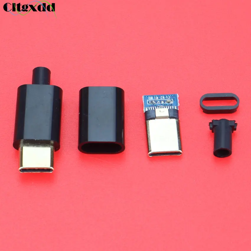 Cltgxdd 1 шт. позолоченный USB разъем с разъемом для передачи данных черно белый
