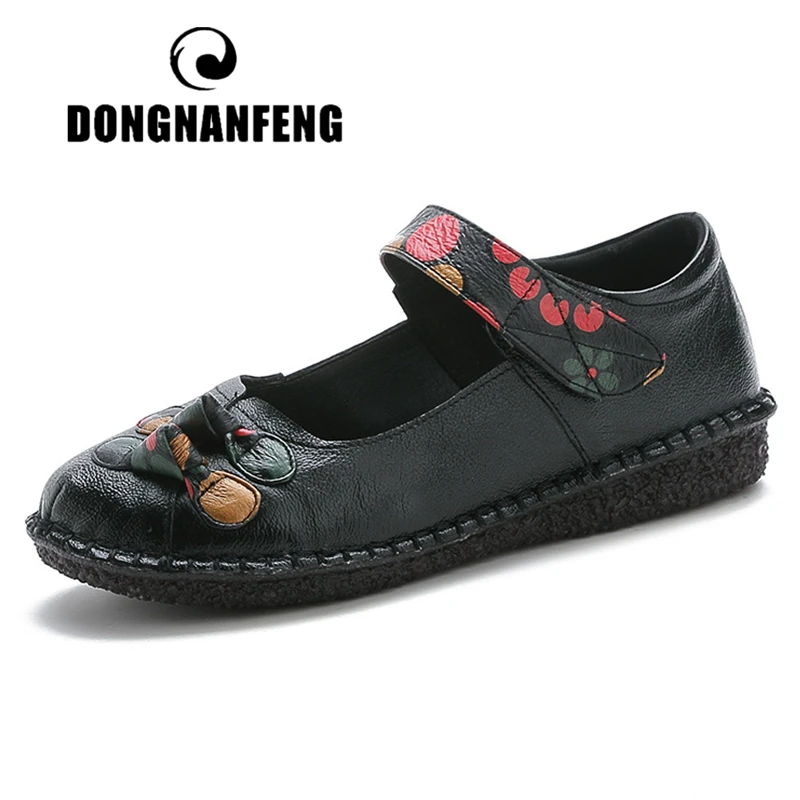 DONGNANFENG Female Ladies Mother Women Genuine Leather Shoes Sandals Flats Bowknot Flowers Retro Summer Beach Size 35-41 MLD-988
DONGNANFENG Female Ladies Mother Women Genuine Leather Shoes Sandals Flats Bowknot Flowers Retro Summer Beach Size 35-41 MLD-988