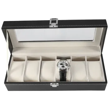 6 Slots Aluminium Wrist PU Leather Watch Box Holder Jewellery Storage Organizer Display Boxes Storage Watch Case
6 Slots Aluminium Wrist PU Leather Watch Box Holder Jewellery Storage Organizer Display Boxes Storage Watch Case