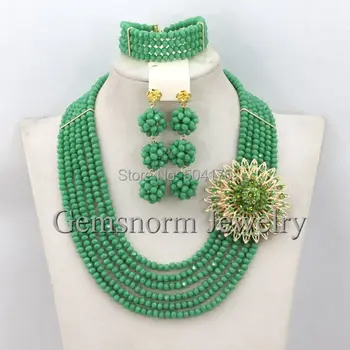 Graceful Green African Jewelry Sets New Beads Crystal Bridal Necklace Set Dubai New Jewellery Set Free Shipping GS820
Graceful Green African Jewelry Sets New Beads Crystal Bridal Necklace Set Dubai New Jewellery Set Free Shipping GS820