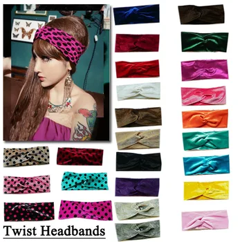 2019 Velvet Twist Headband for Women 26 color 
2019 Velvet Twist Headband for Women 26 color