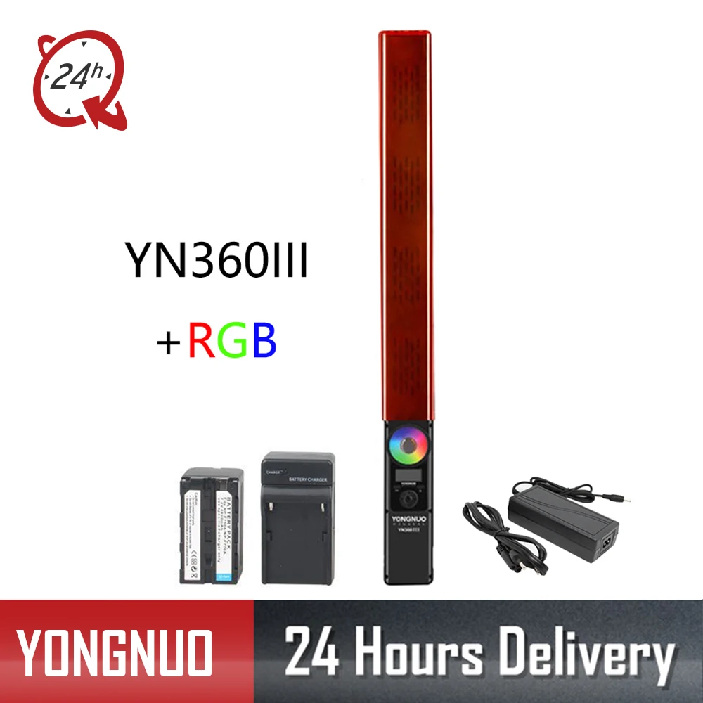 YONGNUO YN360 III Handheld LED Video Light Touch Adjusting Bi-colo 3200k to 5500k RGB Color Temperature with Remote For youtube
YONGNUO YN360 III Handheld LED Video Light Touch Adjusting Bi-colo 3200k to 5500k RGB Color Temperature with Remote For youtube