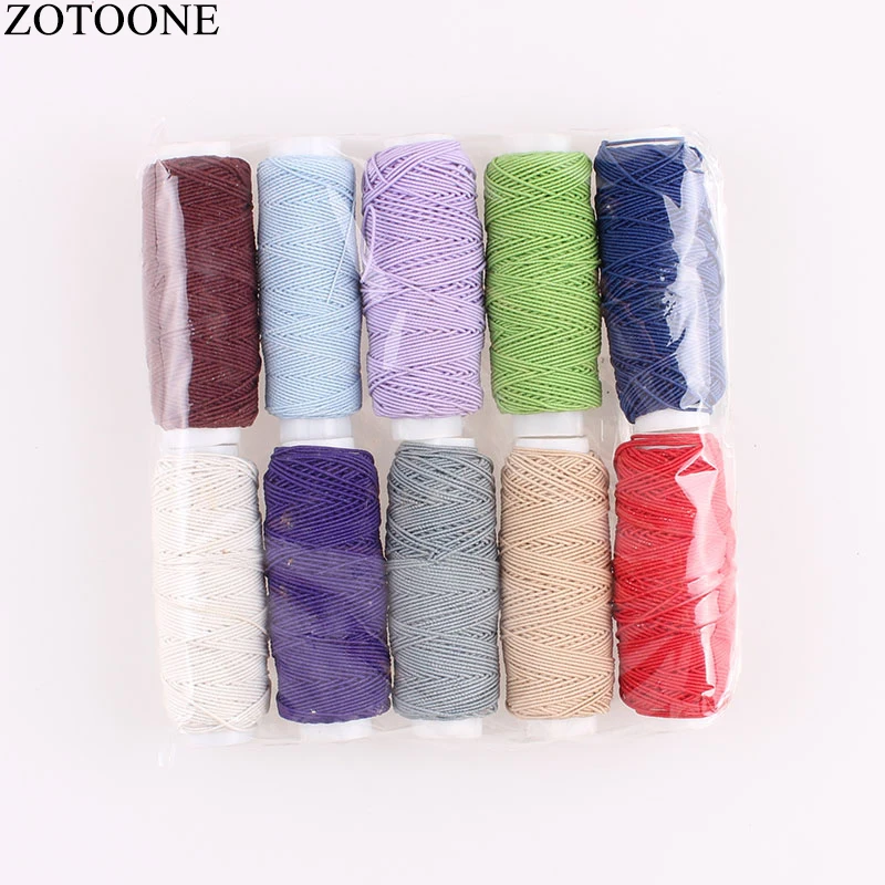 ZOTOONE 10Roll/SetElastic Thread Set Sewing Machine Yarn Thread Mixed Color Embroidery Threads for Jeans DIY Sewing Accessory C
ZOTOONE 10Roll/SetElastic Thread Set Sewing Machine Yarn Thread Mixed Color Embroidery Threads for Jeans DIY Sewing Accessory C