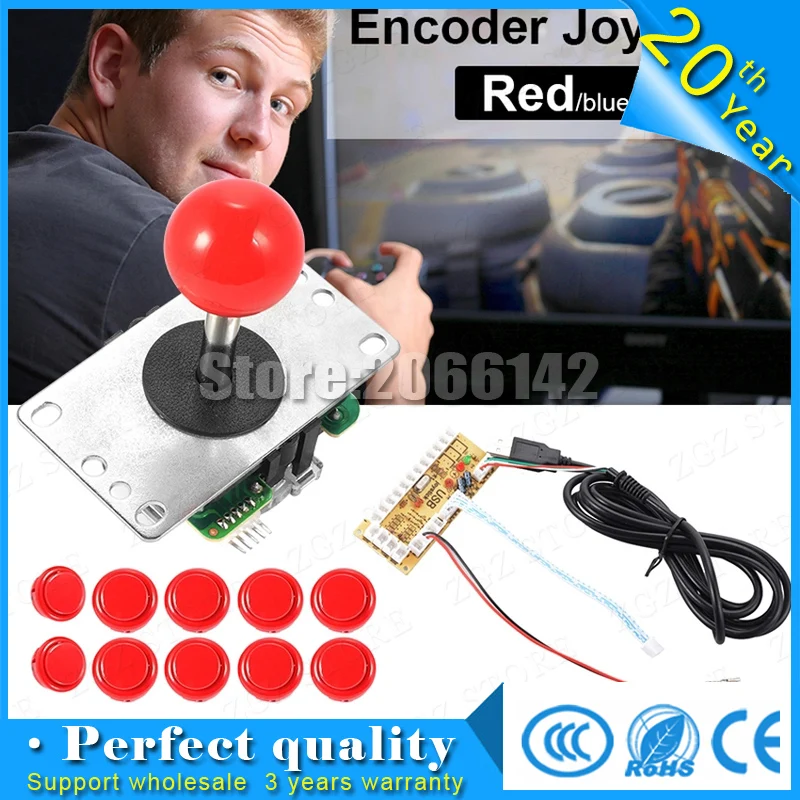 NEW Arcade DIY Kit Zero Delay USB Encoder PC to Joystick + 8 sanwa button obsf-30 + 2 sanwa button obsf-24 For MAME HAPP Games
NEW Arcade DIY Kit Zero Delay USB Encoder PC to Joystick + 8 sanwa button obsf-30 + 2 sanwa button obsf-24 For MAME HAPP Games