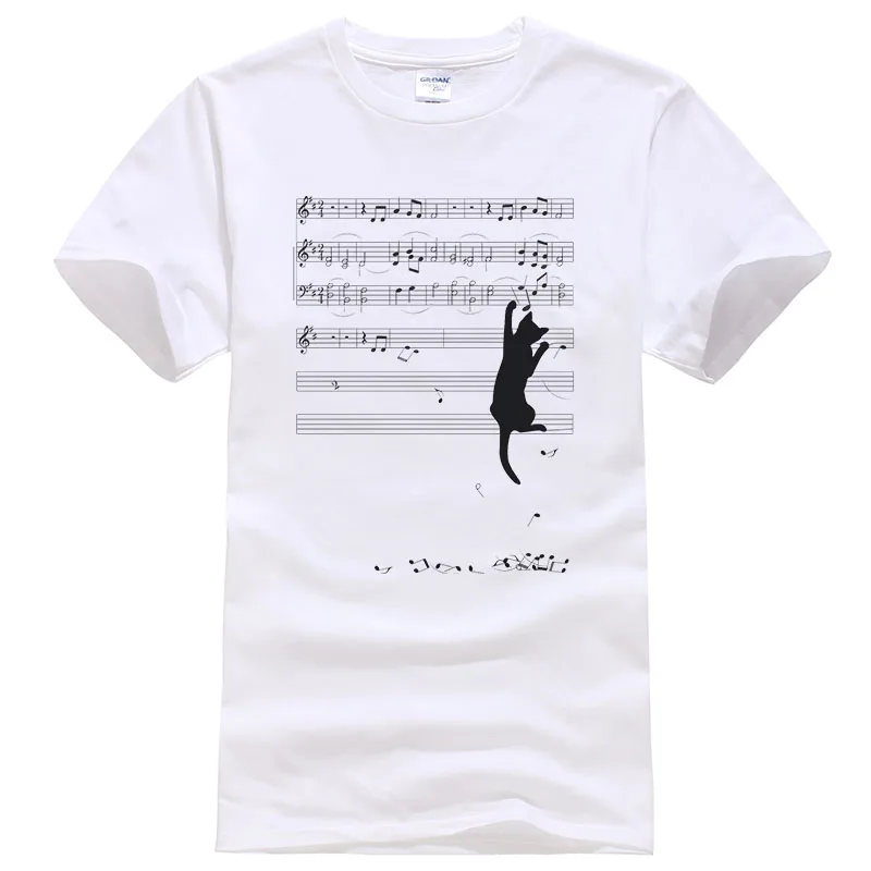 2019 New Summer Cotton T Shirt Men's Cool Casual Cat Music Note Funny Print T-shirt Men Hip Hop Unisex Tops Tees T481
2019 New Summer Cotton T Shirt Men's Cool Casual Cat Music Note Funny Print T-shirt Men Hip Hop Unisex Tops Tees T481