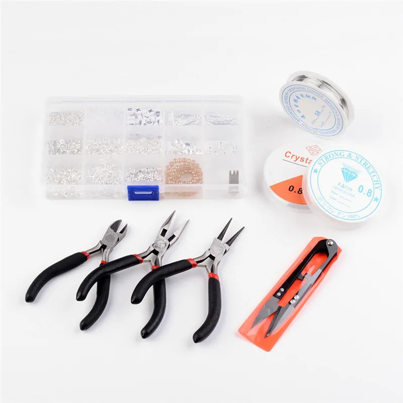 Jewelry Findings Set Jewelry Making Kit Starter Kit Jewelry Beading Making & Repair Tools Kit Pliers Silver Beads Wire X7-M2
Jewelry Findings Set Jewelry Making Kit Starter Kit Jewelry Beading Making & Repair Tools Kit Pliers Silver Beads Wire X7-M2