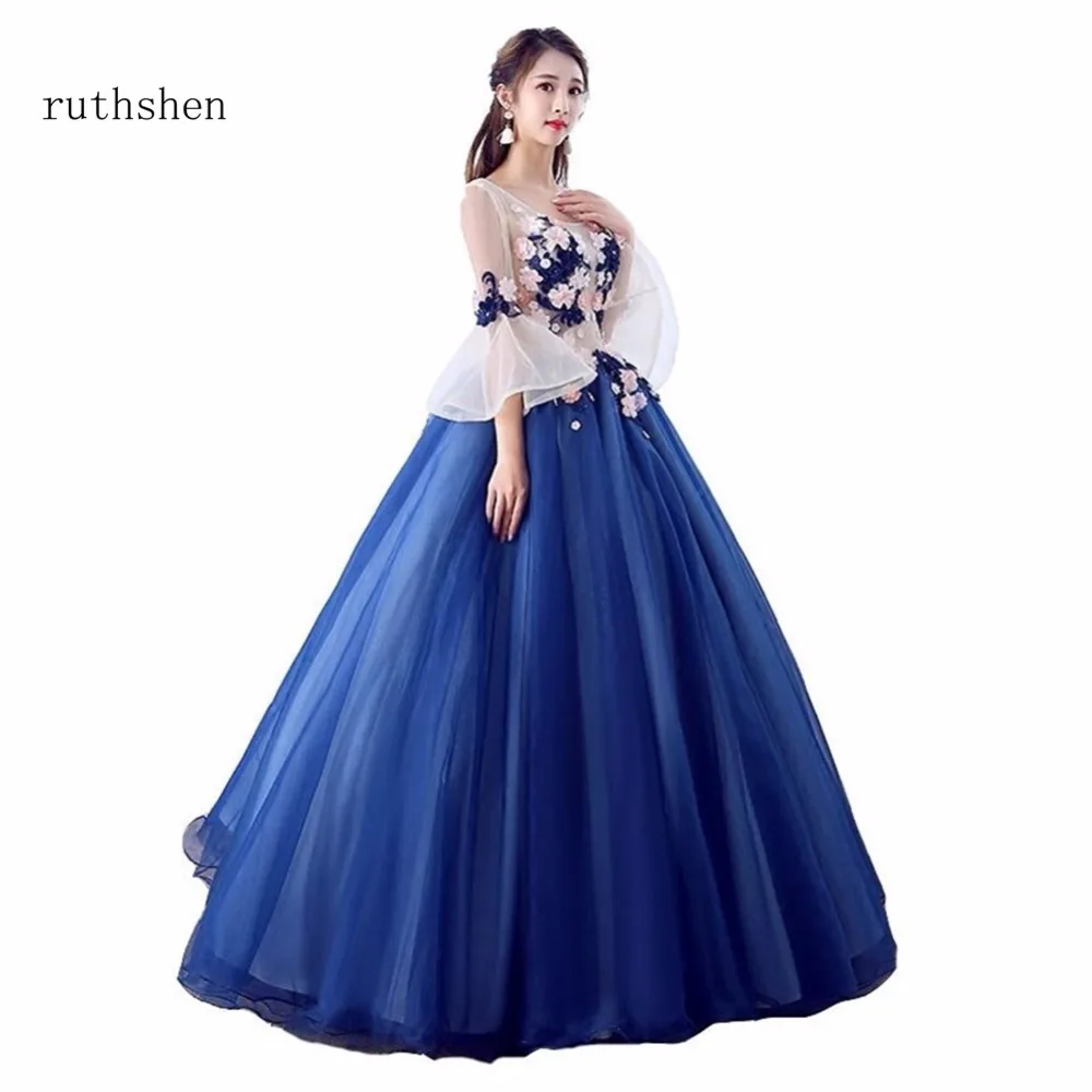 ruthshen Dark Navy Blue Quinceanera Dresses Beaded Flowers Tulle Debutante Sweet 16 Girls Masquerade Prom Ball Gowns 2018
ruthshen Dark Navy Blue Quinceanera Dresses Beaded Flowers Tulle Debutante Sweet 16 Girls Masquerade Prom Ball Gowns 2018