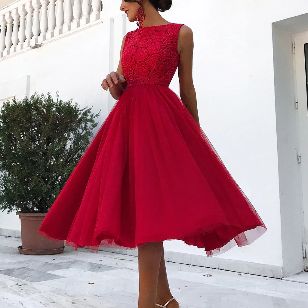 2019 New arrival Style Women solid tulle dresses slim elegant fit red dress Bridesmaid backless Ball Gown Dress vestido de festa
2019 New arrival Style Women solid tulle dresses slim elegant fit red dress Bridesmaid backless Ball Gown Dress vestido de festa