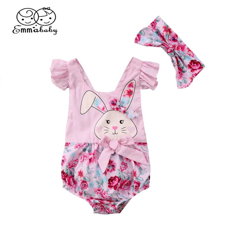 Easter Baby Girl Clothes 2018 Summer Newborn Baby Girls Ruffle Romper+Headband 2pcs Sleeveless Jumpsuit Backless Bebes Romper
Easter Baby Girl Clothes 2018 Summer Newborn Baby Girls Ruffle Romper+Headband 2pcs Sleeveless Jumpsuit Backless Bebes Romper