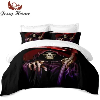 Popular Sale Bed Cover Black Skeleton Bedding Set 3/4Pcs Duvet Cover Set with Two Pillow Cases Bed Linens
Popular Sale Bed Cover Black Skeleton Bedding Set 3/4Pcs Duvet Cover Set with Two Pillow Cases Bed Linens
