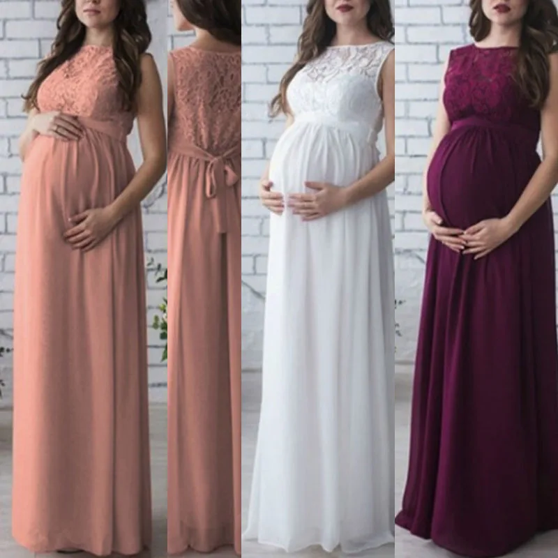 Lace chiffon Pregnant Long Dress Women Casual Sleeveless O Neck Hollow Out Evening Party Long Maxi Maternal pregnancy dresses
Lace chiffon Pregnant Long Dress Women Casual Sleeveless O Neck Hollow Out Evening Party Long Maxi Maternal pregnancy dresses