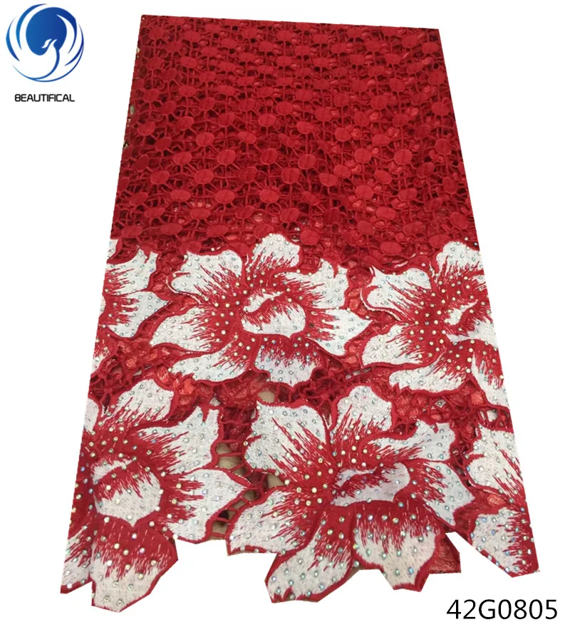 Beautifical chemical guipure lace fabrics african guipure cord lace fabric 5 yards red color african guipure lace fabric 42G08
Beautifical chemical guipure lace fabrics african guipure cord lace fabric 5 yards red color african guipure lace fabric 42G08