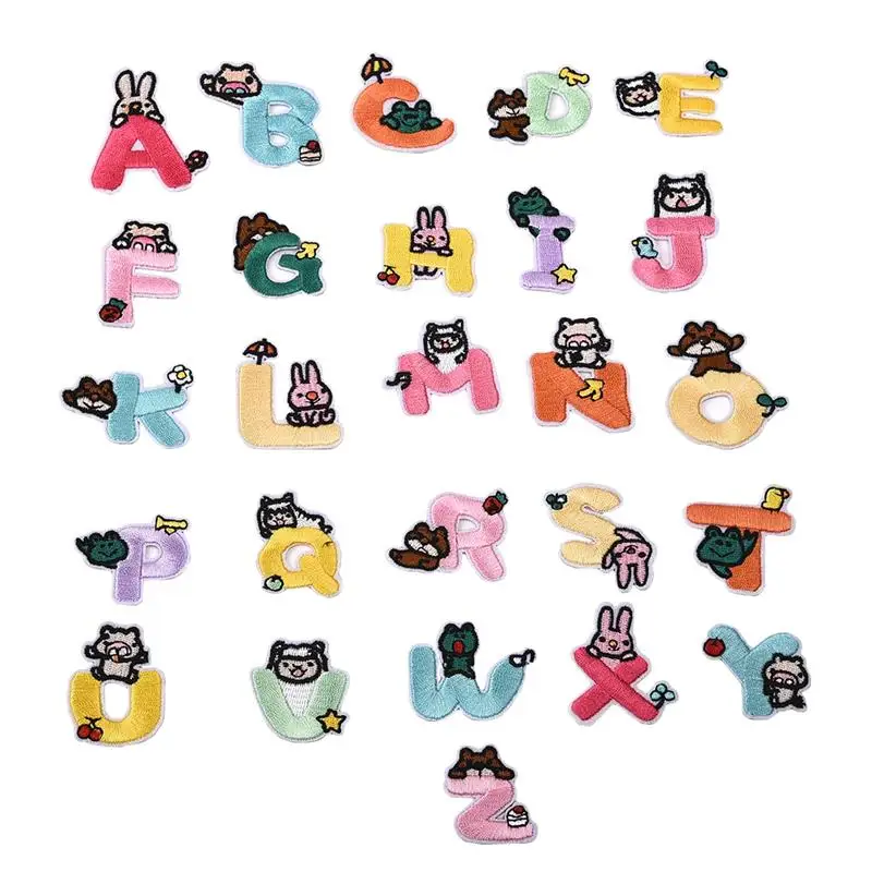 26Pcs/Set New Alphabet Embroidery Patches A-Z Letters Iron On Patch Fabric Badge For Jeans Jacket Bags Patchwork Decoration
26Pcs/Set New Alphabet Embroidery Patches A-Z Letters Iron On Patch Fabric Badge For Jeans Jacket Bags Patchwork Decoration