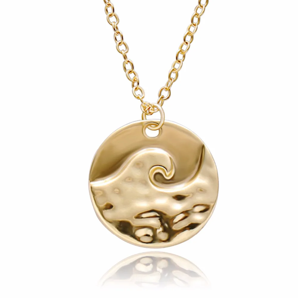 Senfai Roll Sea Wave Pendant Necklace for Women Charms Gold&Rose Gold&Silver Plated Necklace Chocker for Women and Men Gender
Senfai Roll Sea Wave Pendant Necklace for Women Charms Gold&Rose Gold&Silver Plated Necklace Chocker for Women and Men Gender