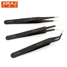 AIRAJ Industrial Anti-static Tweezers Stainless Steel Straight Head Eyelash Watchmaker Repair Tools Excellent Quality
AIRAJ Industrial Anti-static Tweezers Stainless Steel Straight Head Eyelash Watchmaker Repair Tools Excellent Quality