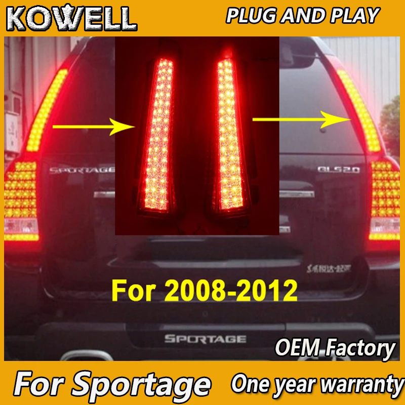 KOWELL Car Styling For Kia Sportage Tail Lights 2008-2012 LED Tail Lamp Rear Trunk Lamp Cover DRL+Signal+Brake+Revers
KOWELL Car Styling For Kia Sportage Tail Lights 2008-2012 LED Tail Lamp Rear Trunk Lamp Cover DRL+Signal+Brake+Revers