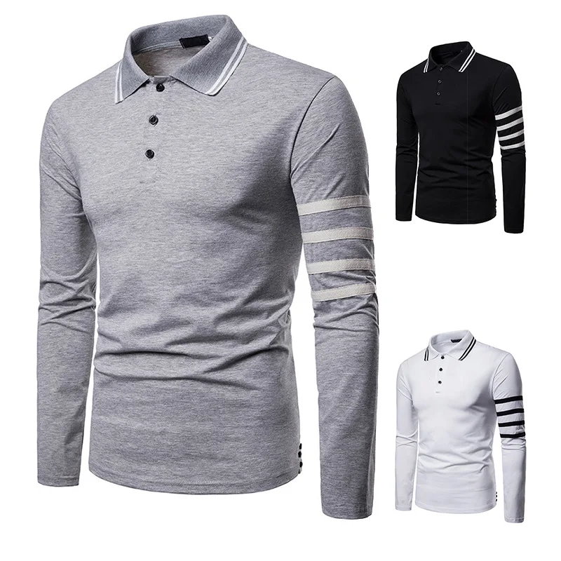 ZY 2019 Business Long Sleeve Men Polo Shirts Solid Striped Lapel Collar Mens Cloth Tee Shirts Polo Eden Park Homme Polo Hombre
ZY 2019 Business Long Sleeve Men Polo Shirts Solid Striped Lapel Collar Mens Cloth Tee Shirts Polo Eden Park Homme Polo Hombre