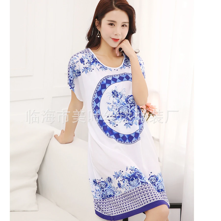 Large&Big Size Women Cotton Robe Bath Gown Hot Sale Printed Nightgown New Loose Ladies Nightwear Sleep Tops Pijama Mujer S0508
Large&Big Size Women Cotton Robe Bath Gown Hot Sale Printed Nightgown New Loose Ladies Nightwear Sleep Tops Pijama Mujer S0508