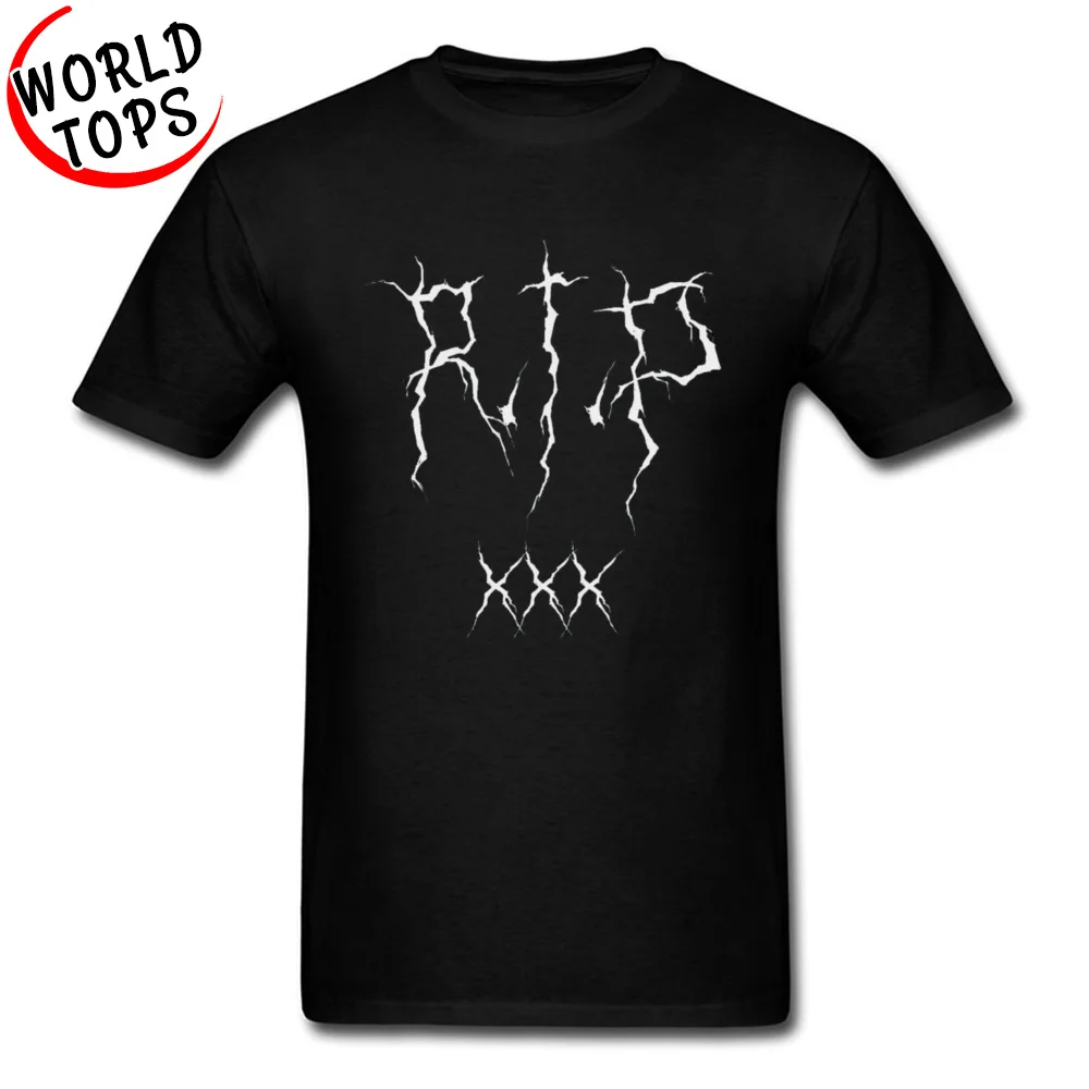 Mens T-shirts RIP xxxtentacion Black Fitness Tight Tops & Tees 100% Cotton O Neck Short Sleeve Summer Tee-Shirts Summer Autumn RIP xxxtentacion Black black