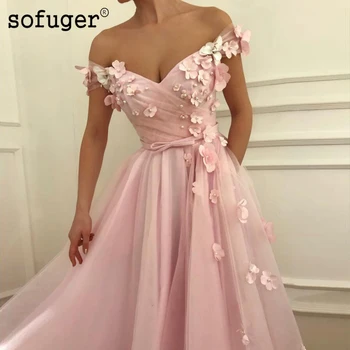 Pink Pearls Tulle Off the Shoulder Evening Dress Prom Vestidos De Fiesta Formal Party Dress Arabic Muslim Special Occasion
Pink Pearls Tulle Off the Shoulder Evening Dress Prom Vestidos De Fiesta Formal Party Dress Arabic Muslim Special Occasion