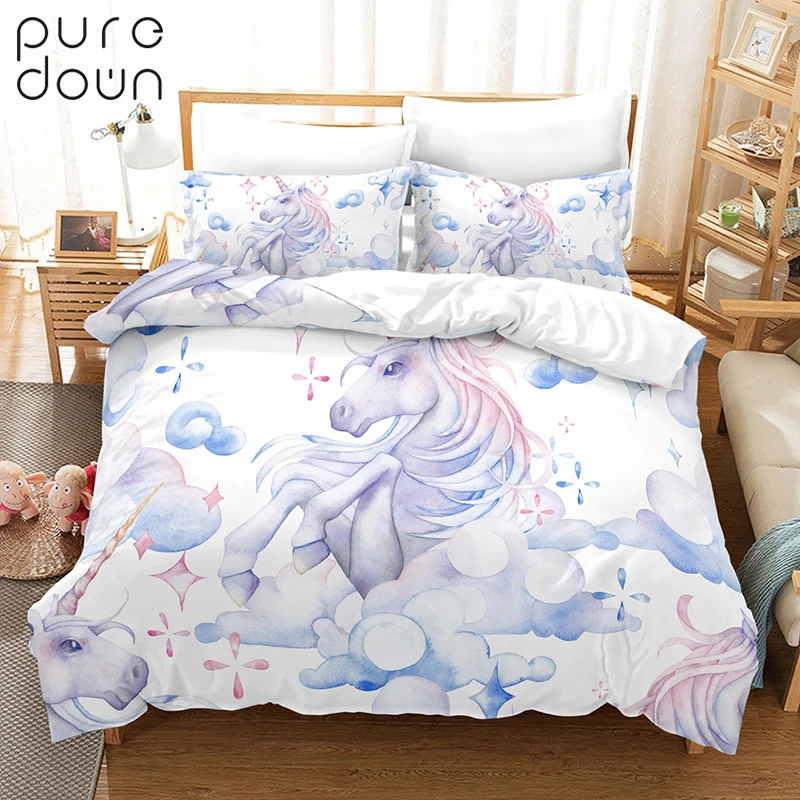 Puredown Duvet Cover Set 100% Polyester Queen Size Reactive Printing Duvet Bedding Set nevresim takimlari New Home Without Sheet
Puredown Duvet Cover Set 100% Polyester Queen Size Reactive Printing Duvet Bedding Set nevresim takimlari New Home Without Sheet