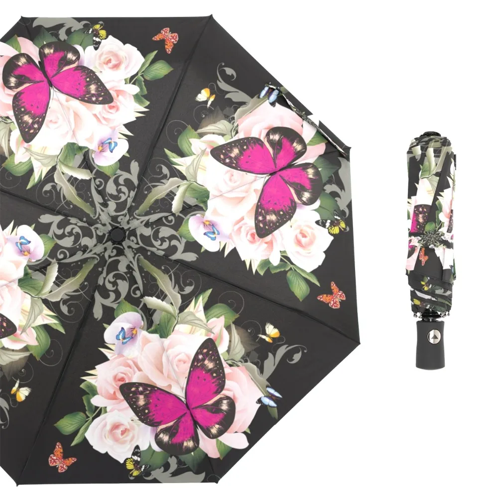 Susino Umbrella Flower 8 Ribs Auto Open Manual Close Metal Pongee Three-folding Rain Umbrella DIY LF8214
Susino Umbrella Flower 8 Ribs Auto Open Manual Close Metal Pongee Three-folding Rain Umbrella DIY LF8214