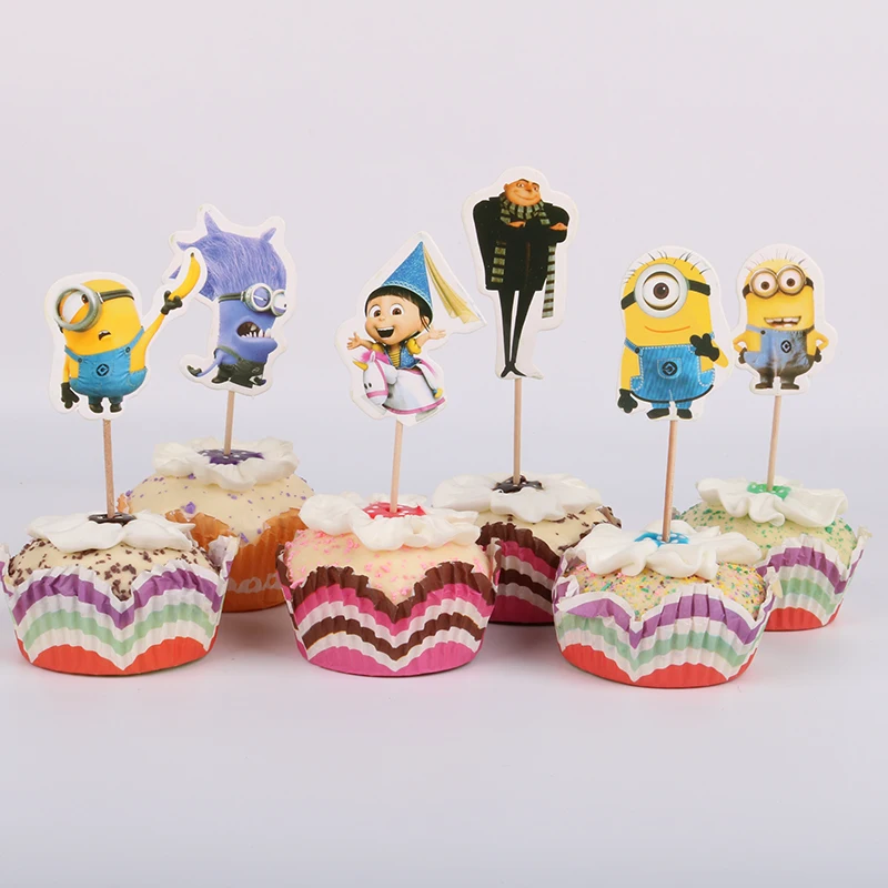 24pcs Minions Theme Party Cupcake Toppers Cake Party Supplies Birthday Wedding Party Decoration Supplies Favors
24pcs Minions Theme Party Cupcake Toppers Cake Party Supplies Birthday Wedding Party Decoration Supplies Favors