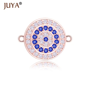 Supplies For Jewelry Findings Components Copper with Zircon Round Turkish Eye Connectors Charms For Bracelet Necklace Making
Supplies For Jewelry Findings Components Copper with Zircon Round Turkish Eye Connectors Charms For Bracelet Necklace Making