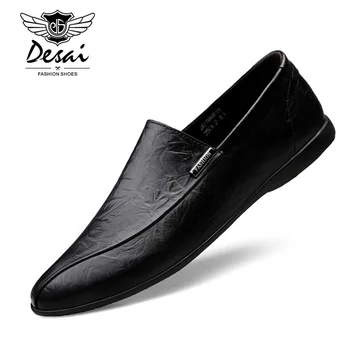 DESAI Fashion Genuine Leather Men's Shoes Casual Big Size 37-45 Loafer Design Driving Flat Footwear Handmade Shoes Comfortable 
DESAI Fashion Genuine Leather Men's Shoes Casual Big Size 37-45 Loafer Design Driving Flat Footwear Handmade Shoes Comfortable