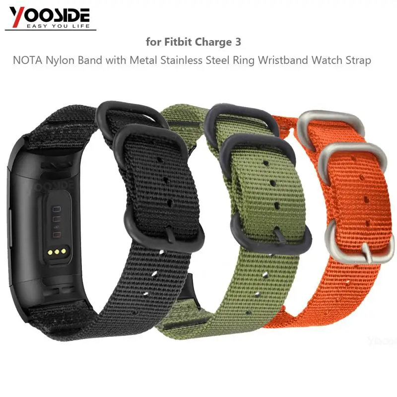 for Fitbit Charge 3 NOTA Woven Nylon Strap Band with Stainless Steel Ring Adjustable Sport Strap Wristband for Fitbit Charge 3SE
for Fitbit Charge 3 NOTA Woven Nylon Strap Band with Stainless Steel Ring Adjustable Sport Strap Wristband for Fitbit Charge 3SE