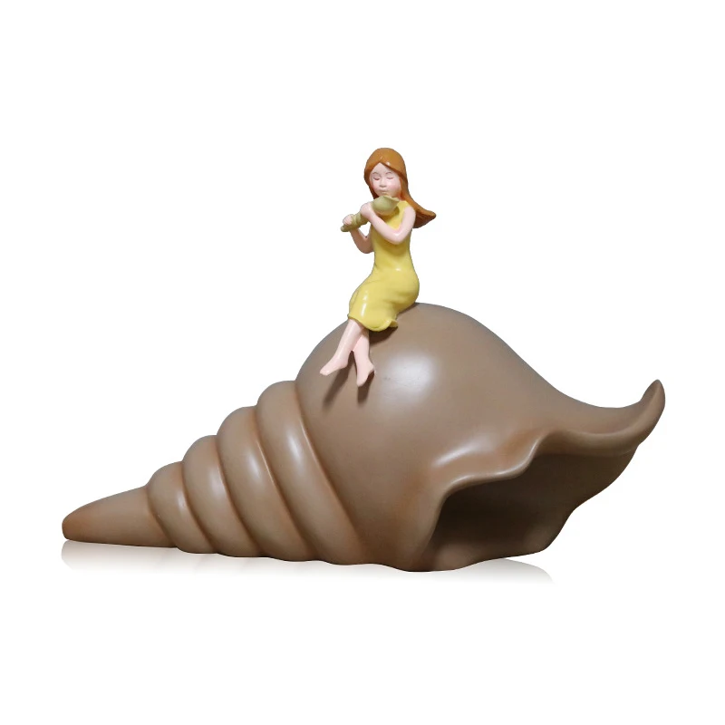 Resin Conch Girl Figurines Birthday Gift Creative Artware Office Decor Ornaments Fashion Girl Toy Home Room Desktop Decorations
Resin Conch Girl Figurines Birthday Gift Creative Artware Office Decor Ornaments Fashion Girl Toy Home Room Desktop Decorations