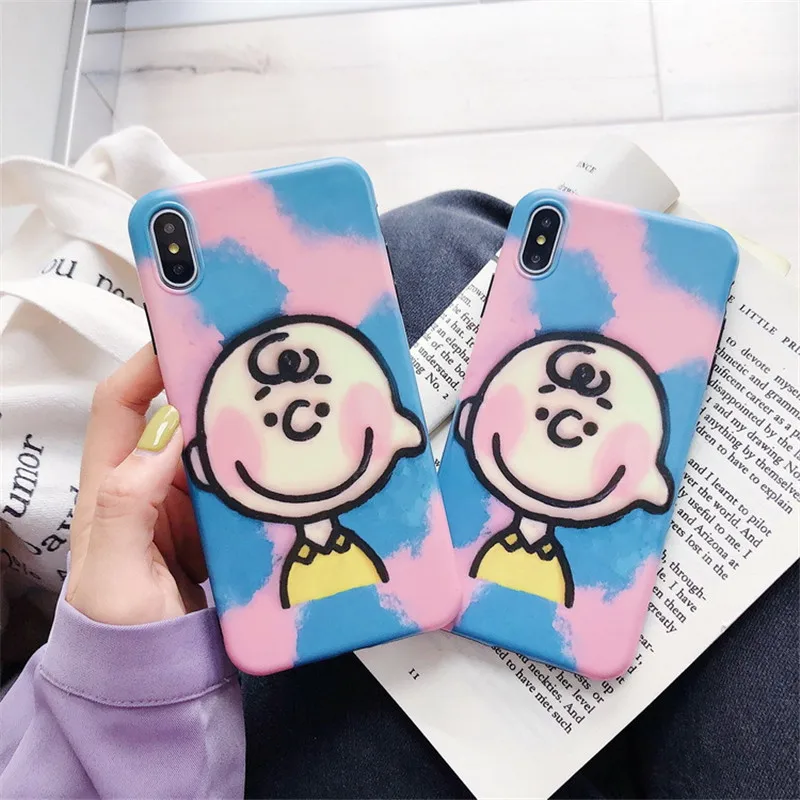 Cartoon Silicone Case For iPhone 8 8plus 7 7 Plus Phone Charlie Brown Case For iphone 6 s 6s Plus X XR XS Max Cases Cover Coque
Cartoon Silicone Case For iPhone 8 8plus 7 7 Plus Phone Charlie Brown Case For iphone 6 s 6s Plus X XR XS Max Cases Cover Coque