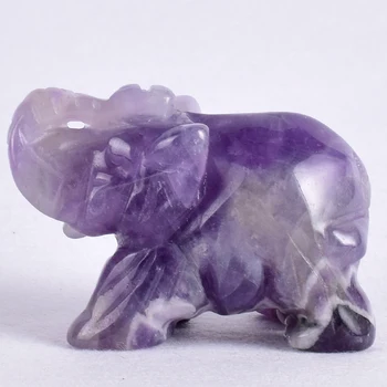 Natural amethyst elephant stone figurine Wild Animals Elephant Art statue mineral crystal handmade craft feng shui healing decor
Natural amethyst elephant stone figurine Wild Animals Elephant Art statue mineral crystal handmade craft feng shui healing decor