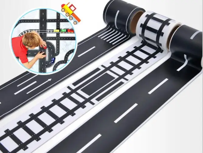 5 rolls/lot play tapes railway Highway railway DIY kids toys birthday gift creative educational toy for children 5m/roll
5 rolls/lot play tapes railway Highway railway DIY kids toys birthday gift creative educational toy for children 5m/roll