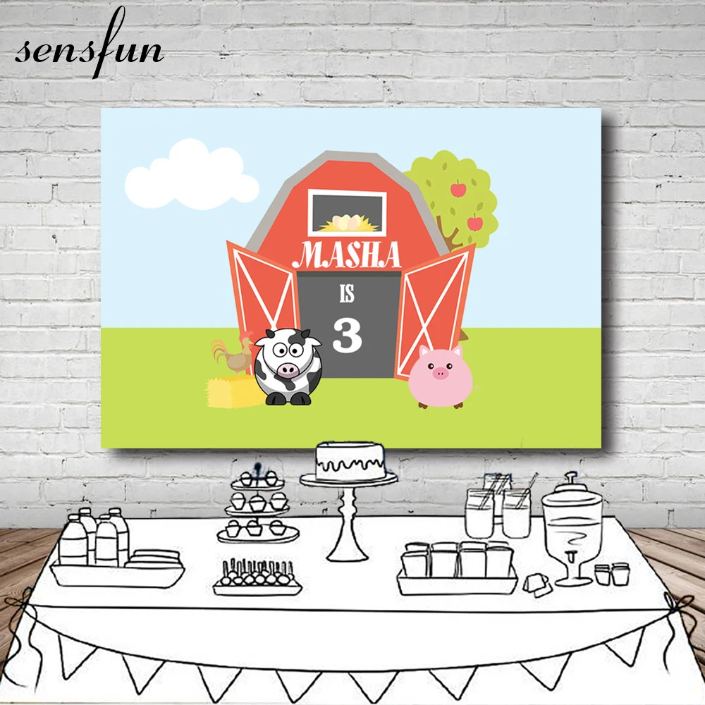 Sensfun Cartoon Farmhouse Photography Backdrop For Kids Children Farm Birthday Party Backgrounds Photocall 7x5FT Vinyl
Sensfun Cartoon Farmhouse Photography Backdrop For Kids Children Farm Birthday Party Backgrounds Photocall 7x5FT Vinyl
