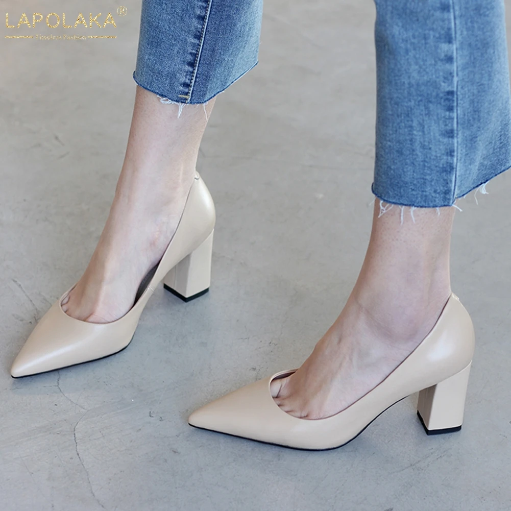 Lapolaka New Arrivals Elegant Quality Pointed Toe Soft Genuine Leather Woman Shoes High Heels Party Shoes Woman Pumps
Lapolaka New Arrivals Elegant Quality Pointed Toe Soft Genuine Leather Woman Shoes High Heels Party Shoes Woman Pumps