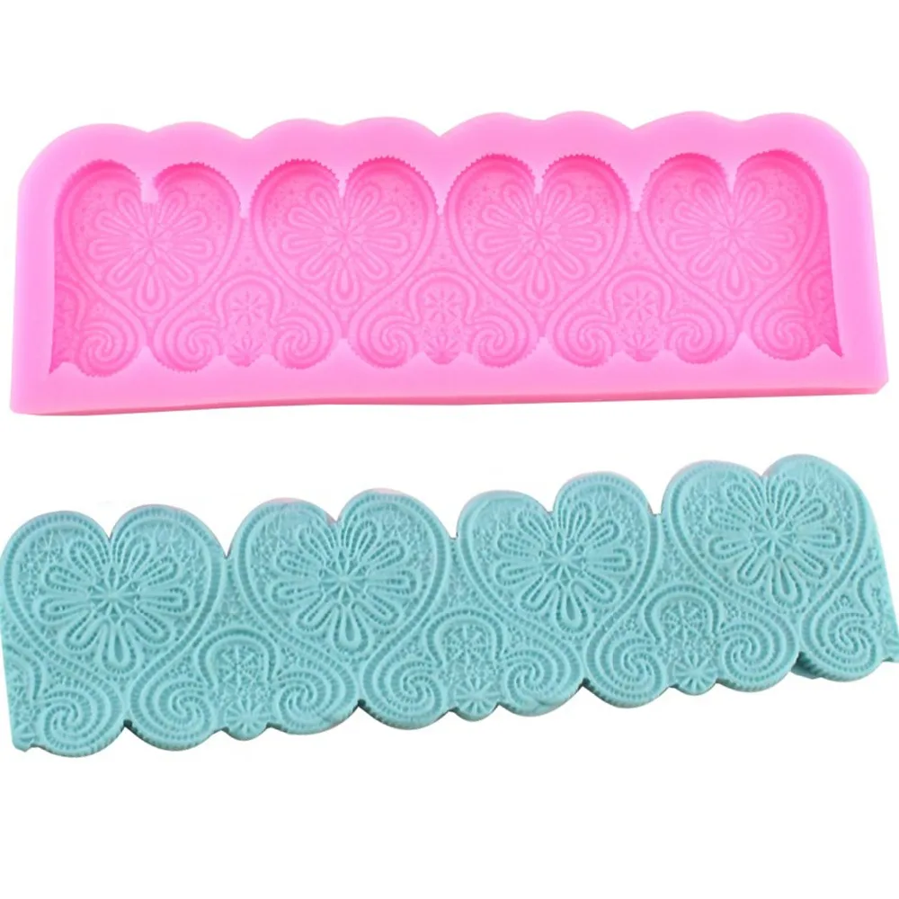 European Heart Pattern Cake Molds Chocolate Moulds Kitchen Baking Cake Tool DIY Silicone Sugar Decoration Fondant Lace Mold
European Heart Pattern Cake Molds Chocolate Moulds Kitchen Baking Cake Tool DIY Silicone Sugar Decoration Fondant Lace Mold