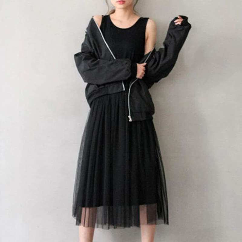 2017 New Spring Summer Women Dress Sexy Spaghetti Strap Patchwork Mesh Gauze Dress Lace Tank Basic Sundress Party Vestidos SF115
2017 New Spring Summer Women Dress Sexy Spaghetti Strap Patchwork Mesh Gauze Dress Lace Tank Basic Sundress Party Vestidos SF115