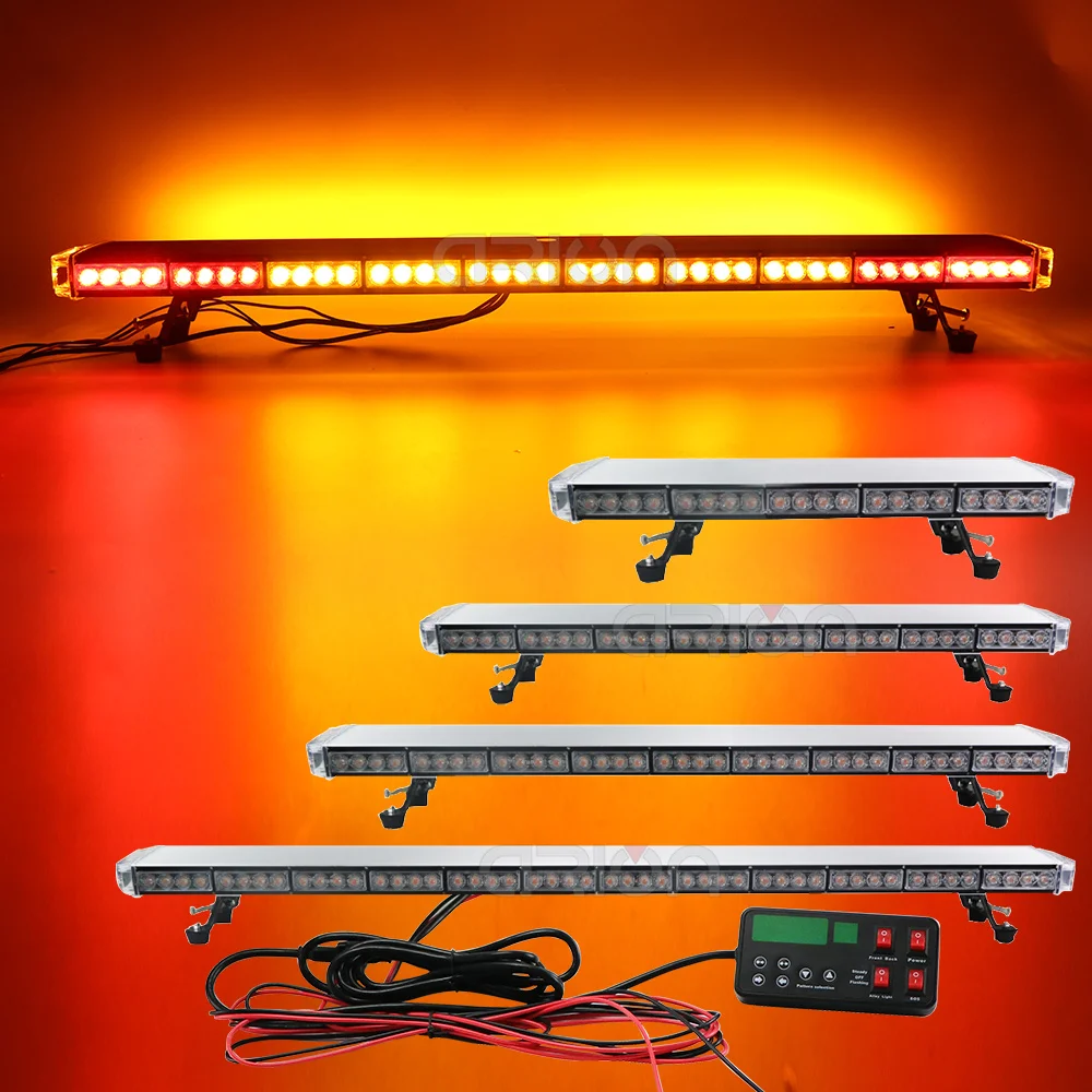 25" to 54" LED Strobe Light Bar Fireman Police Flashing Emergency Warning Car Truck lightbar Back W/ Brake Turn Lights Amber
25" to 54" LED Strobe Light Bar Fireman Police Flashing Emergency Warning Car Truck lightbar Back W/ Brake Turn Lights Amber