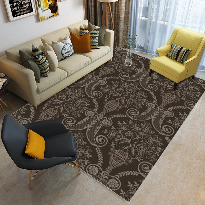 European-style printed carpet Living room mat Classical flower pattern bedroom floor mat geometric velvet non-slip rug customize
European-style printed carpet Living room mat Classical flower pattern bedroom floor mat geometric velvet non-slip rug customize