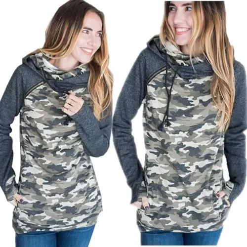 Zipper Camouflage Long Sleeve Women Sweatshirt Jumper Casual Crop Top Pullover Tops Hoodie
Zipper Camouflage Long Sleeve Women Sweatshirt Jumper Casual Crop Top Pullover Tops Hoodie