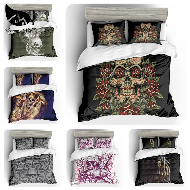 Dream NS 2/3PCS Bedding Set 100% Polyester Fiber Cotton Size EU/AU/US/Duvet Cover Variety Skull Patterns European Comfortable
Dream NS 2/3PCS Bedding Set 100% Polyester Fiber Cotton Size EU/AU/US/Duvet Cover Variety Skull Patterns European Comfortable
