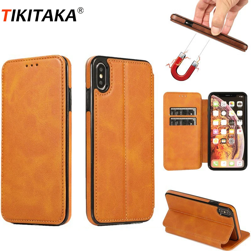 Leather Card Slot Case For iPhone 6 6s X XS Max 8 7 Plus Plain Support Wallet Cover For iPhone XS XR 7 6 6S Plus Cases
Leather Card Slot Case For iPhone 6 6s X XS Max 8 7 Plus Plain Support Wallet Cover For iPhone XS XR 7 6 6S Plus Cases