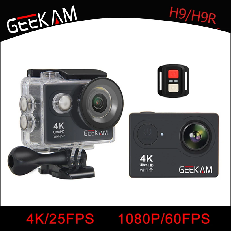 

GEEKAM action camera H9/H9r Original ultra deportiva cameras go waterproof HD 4K WiFi 1080P 60fps pro outdoor 170D sport camera