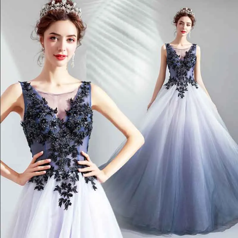 Navy Gradient Luxury Ball Gown Handmade Black Zircon Evening Formal Dress Red Carpet Birthday Gift For Women Plus Size 5XL 4XL
Navy Gradient Luxury Ball Gown Handmade Black Zircon Evening Formal Dress Red Carpet Birthday Gift For Women Plus Size 5XL 4XL