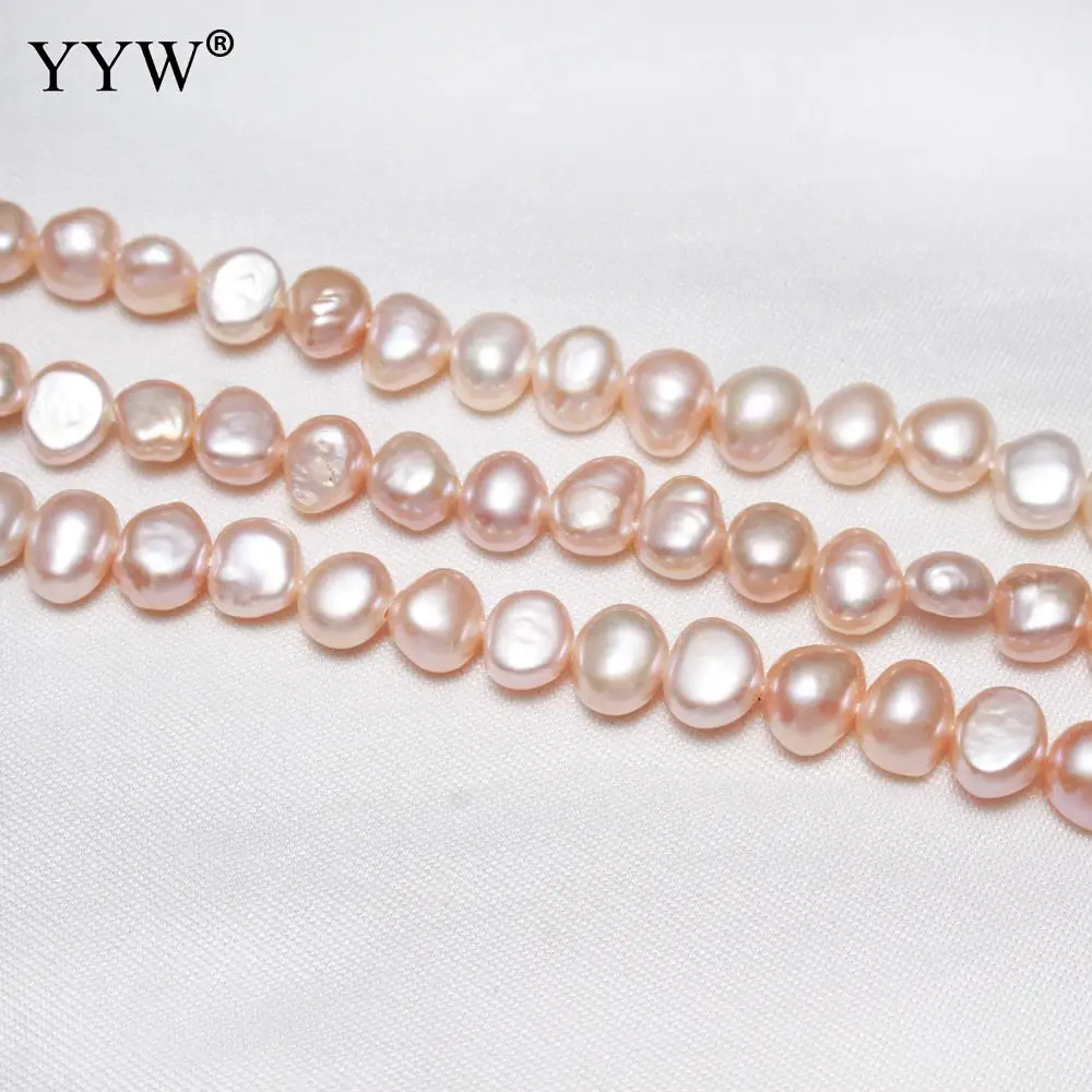 YYW Cultured Baroque Freshwater Pearl Beads Nuggets Pink natural 7-8mm Approx 0.8mm Sold Per 15 Inch Strand
YYW Cultured Baroque Freshwater Pearl Beads Nuggets Pink natural 7-8mm Approx 0.8mm Sold Per 15 Inch Strand