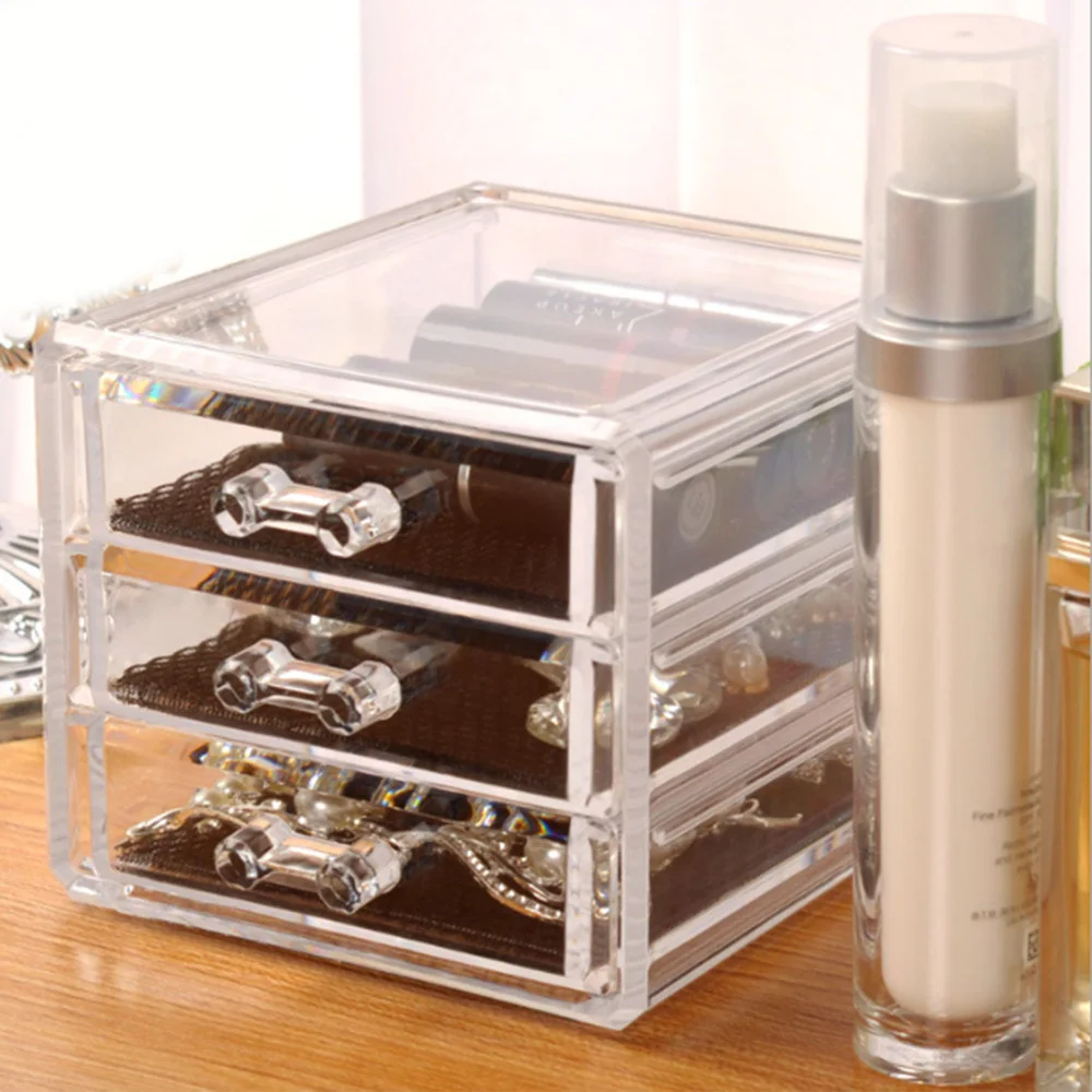 Dresser Transparent Storage Drawer Makeup Organizer Jewelry Cosmetic Storage Box Transparent Cosmetic Makeup Brush Holder Stand
Dresser Transparent Storage Drawer Makeup Organizer Jewelry Cosmetic Storage Box Transparent Cosmetic Makeup Brush Holder Stand